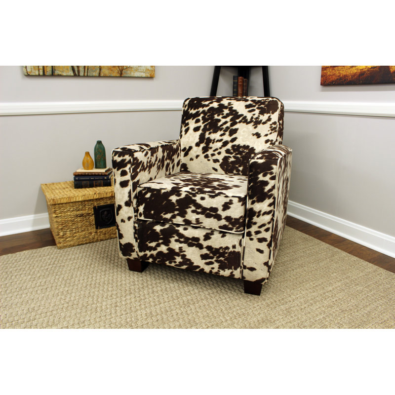 Jennyse Upholstered Armchair, Brown Polyester Blend