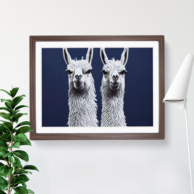 XH1022-9016X The Two Llamas Vol.2 - Single Picture Frame Print