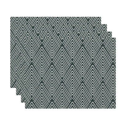 Jacquees Polyester Geometric Rectangle Placemat