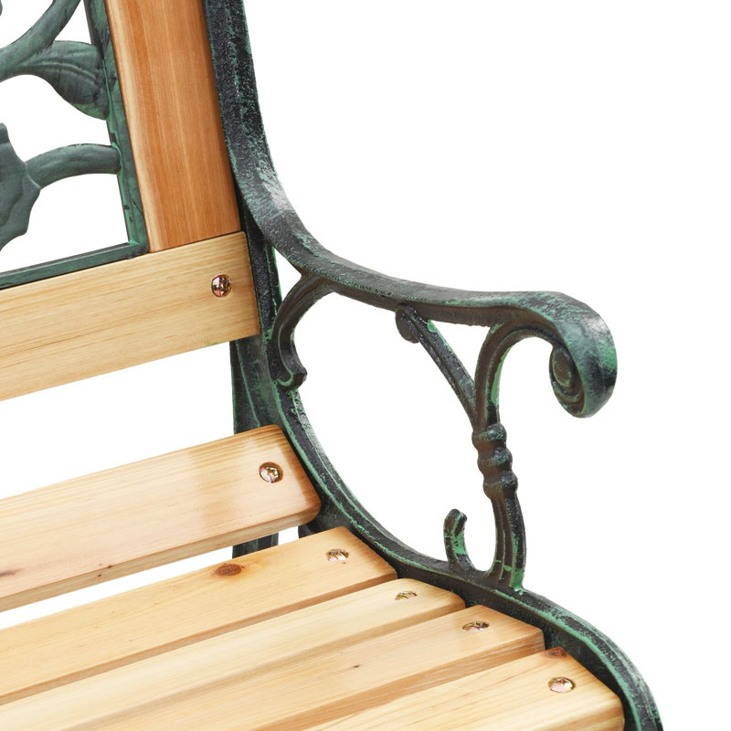 Banc de patio en bois 48 po, 48" W, cross