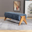 Chenille Upholstered Bench-423789007
