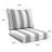  Deep Seat Cushion, 24" X 48" X 5.5", Premium Memory Foam Core With Rolled Front & Boxed Edge Seat, Solstice Olefin Fabric, Patio Cushions For Outdoor Sofas & Loveseats-1947207428