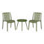 Chaise d'extérieur 3 pièces avec table d'appoint 3 pièces-1136787165