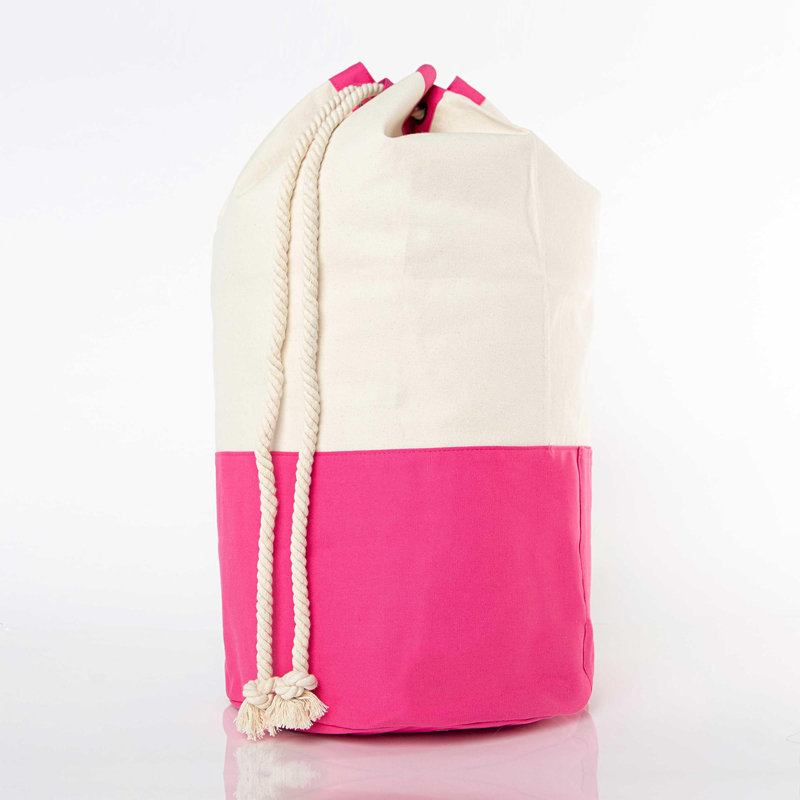 Canvas Laundry Duffel, Hot Pink