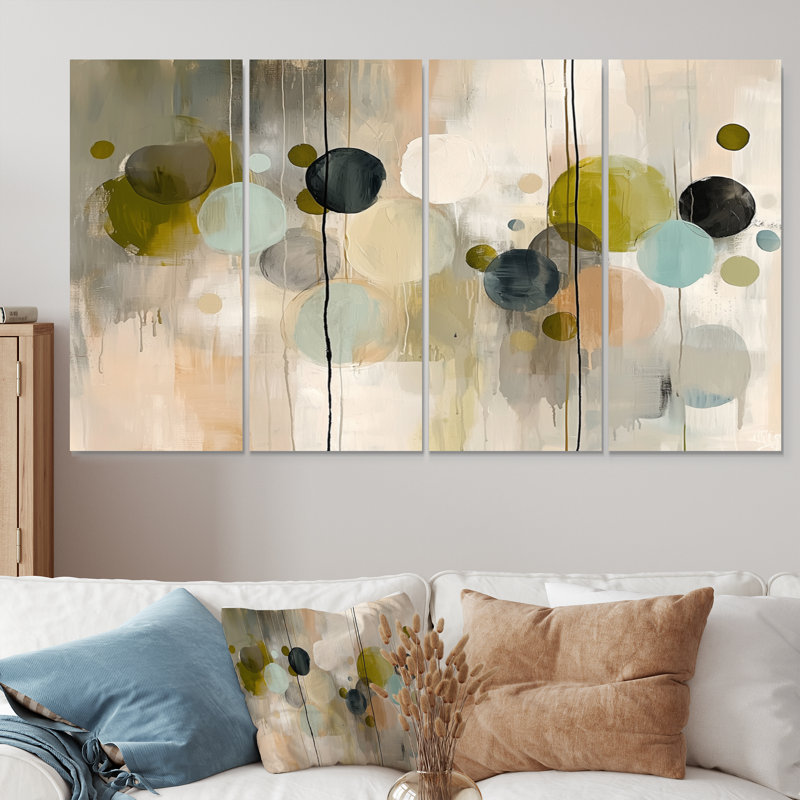 Minimalisme, encre grise éruptive I - Art mural cinétique - Art mural moderne, 4, H 28 po x l 48 po