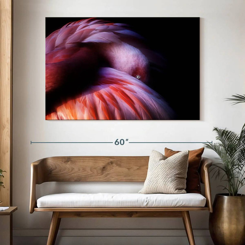 Brampt Gradient Flamingo, 34" H x 51" W