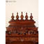 Grand temple en bois de 54 po avec tiroirs