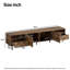 Console média Mid-Century avec beaucoup de rangement
