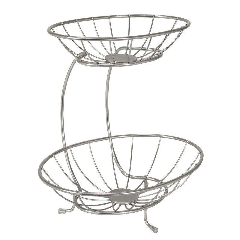 Christy Tiered Stand, Satin Nickel