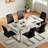 Minday Double Pedestal Dining Set-1883843780-1883297438-1883297434