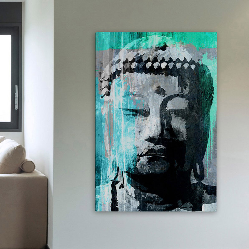 « bouddha géant » par rick martin, reproduction d’art sur toile tendue, H 45 po x l 30 po x P 1,5 po