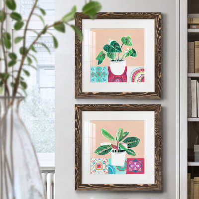 «Growing Happy I», ensemble de 2 peintures