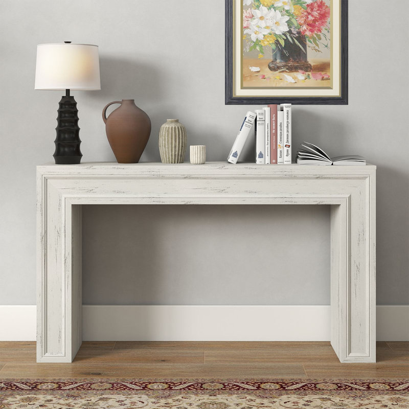 Console 55 po, Blanc