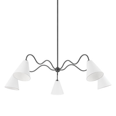Lustre 5 lumières ONDA par TALI Roth x Mitzi