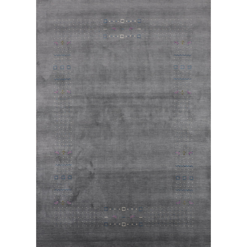 Tapis tribal gris Gabbeh 10