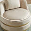 Faux Leather Swivel Accent Chair-503423288