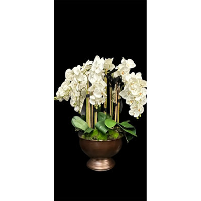 Silk Orchid Arrangement in Vase