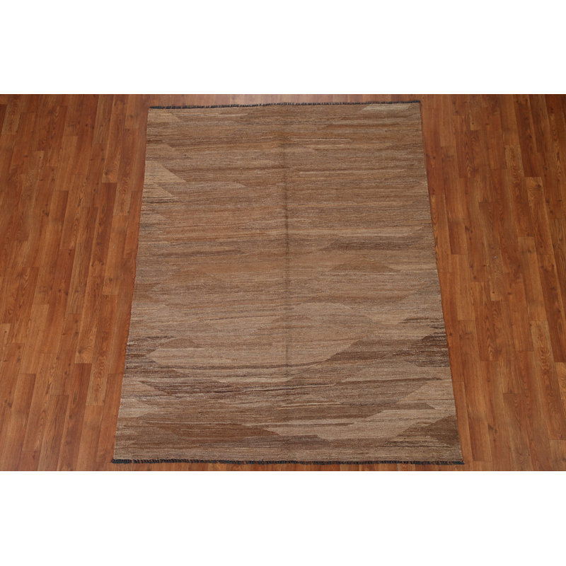 Tapis oriental contemporain kilim 5 x 6