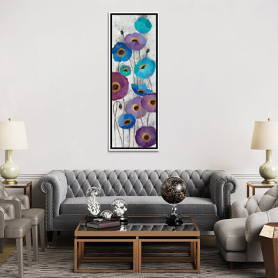 «Bold Anemones Panel II» par Silvia Vassileva, reproduction d'art sur toile