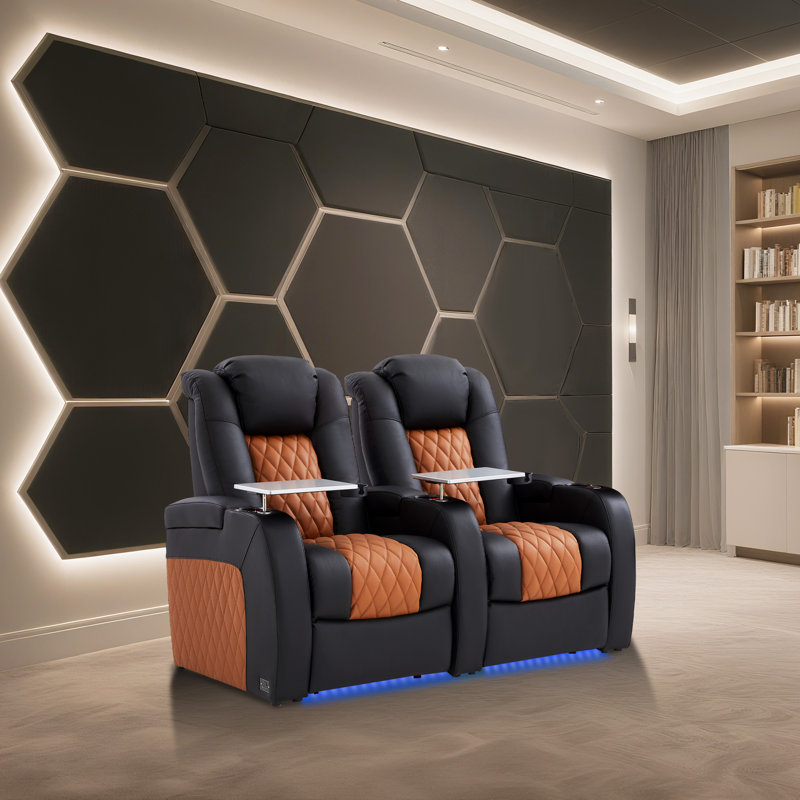 Fauteuil inclinable électrique à gravité zéro, Noir / chameau
