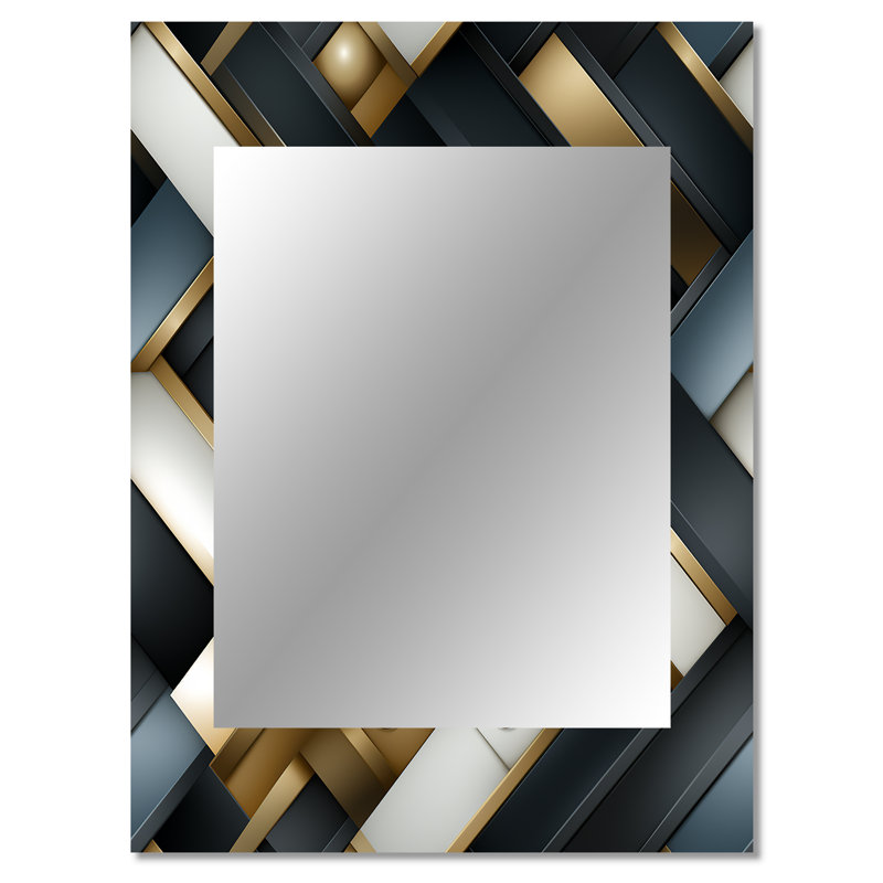 Yahoue - Large Wall Mirror On Metal, 40 po x 30 po