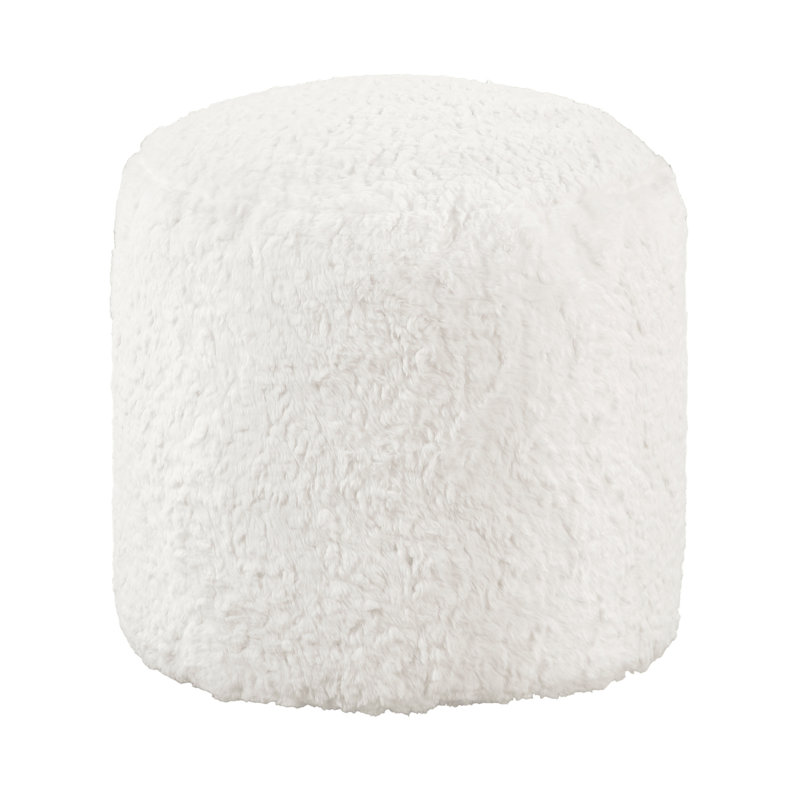 Faux Fur Pouf, Non-Slip Feature, 300Lbs Weight Bearing, 16"X17", Decoration Accessory Modern Bean Bag Chair , Non-Slip, Limit, Furnishing