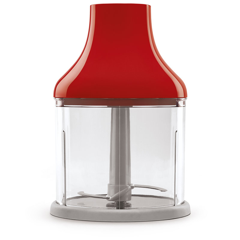 SMEG 50's Retro Style Hand Blender with accessories, Red