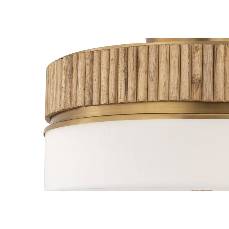 Nebri 15" 3-Light Semi-Flush Mount