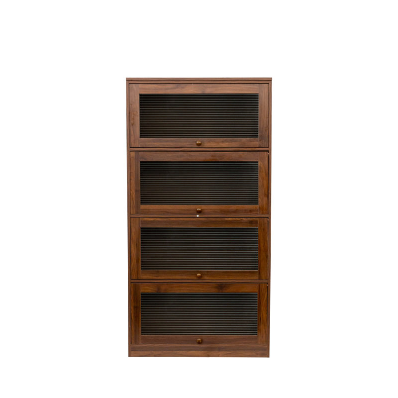 Bibliothèque polyvalente du sol au plafond avec portes en verre pour le rangement de bureau et de maison
