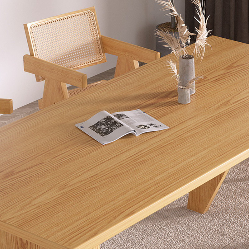Ensemble de table de salle à manger simple en bois massif de style nordique, H 29,5 po x L 62,9 po x l 27,5 po