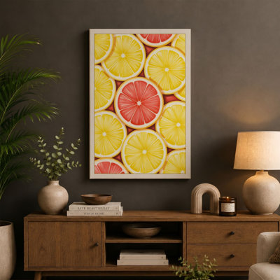 Citrus Abundance Modern - Wrapped Canvas