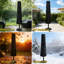 Housse noire pour parasol de patio