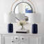 Ensemble de lampes de table bleu marine 22 po Aldren