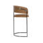 Upholstered Stool with Metal Frame-1780721354