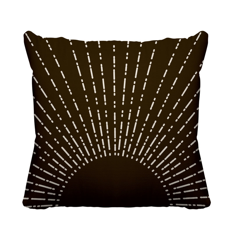 Abstract Outdoor Reversible Throw Pillow, 19H" x 19W", 15H" x 15W"