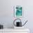 GeometricInCoolIVPremiumGalleryWrappedCanvas-Framed Print