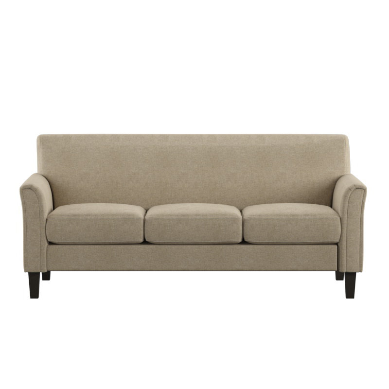 Ginnia Upholstered 77.25'' Sofa, Beige
