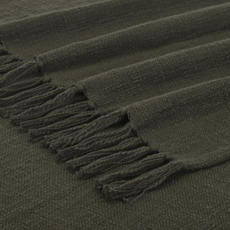 Chalamet Throw Blanket, Olive