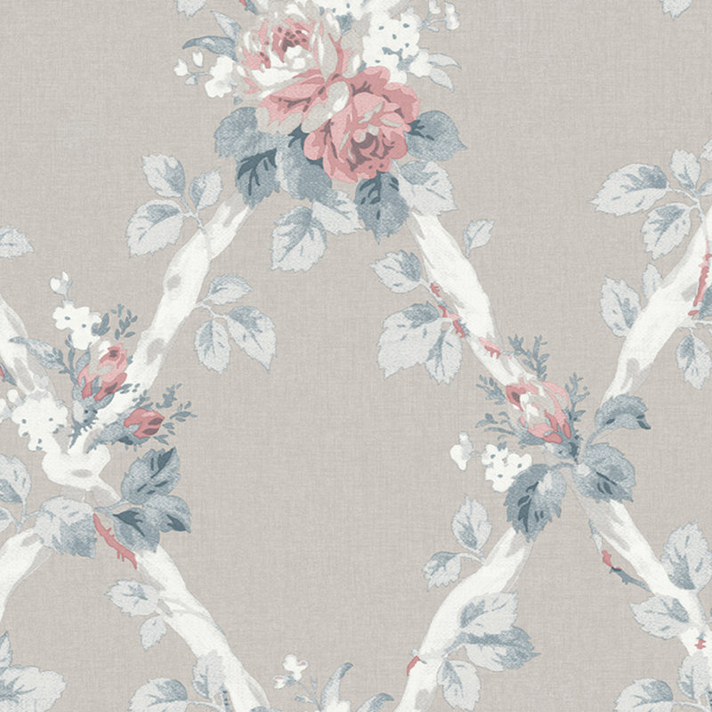 Laura Ashley, papier peint gris Elwyn Dove