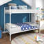 Lit superposé en métal Twintwin en métal. Gain de place. Support de lattes en acier, silencieux. Pour l'accès. Sous rangement blanc avec métal. . Sans égratignures, silencieux. Inclus. Une chambre soignée