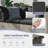 5 Pieces Rattan Patio Conversation Sets With Cushions-1474505582