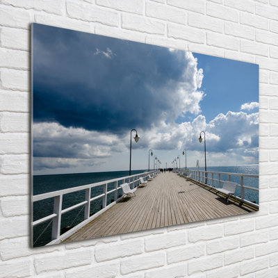 Pier In Orłowo - No Frame Print on Glass