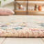 Tapis rose / gris en laine / coton touffeté à la main Creasman-94234858