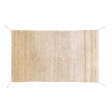Reversible Hand Tufted Cotton Area Rug in Natural/Light Honey/Dark Honey/Amber