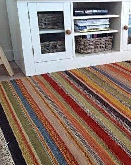 Downen Striped Hand Woven Area Rug, Rectangle 120 x 180cm