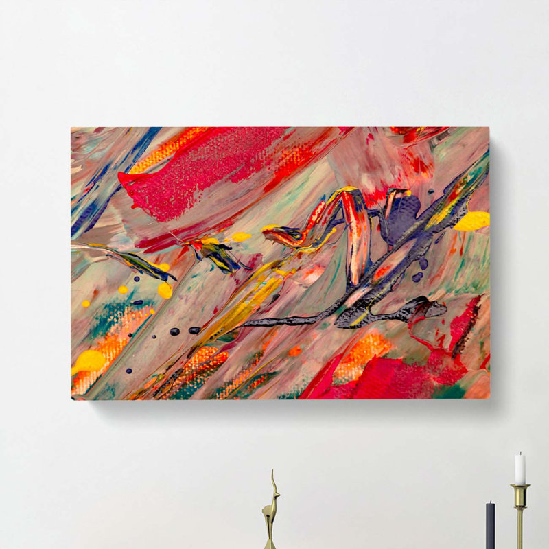 Abstract Art Painting Vol.12 by S.Johnson - Wrapped Canvas Painting Print, 40cm H x 60cm W x 3cm D