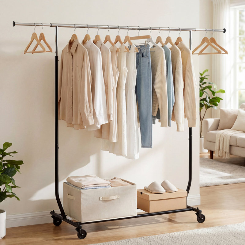 Steel Freestanding 0 - Hook Coat Rack