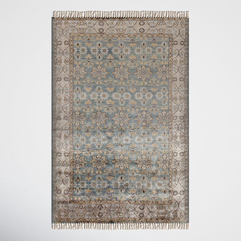 Louise Viscose Floral Indoor Rug, Rectangle 2' x 3'