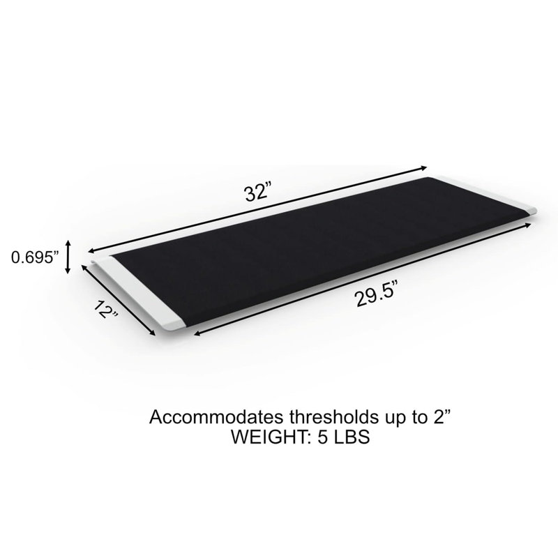Transitions® Angled Entry Plate, 0.7" H x 32" W x 12" D