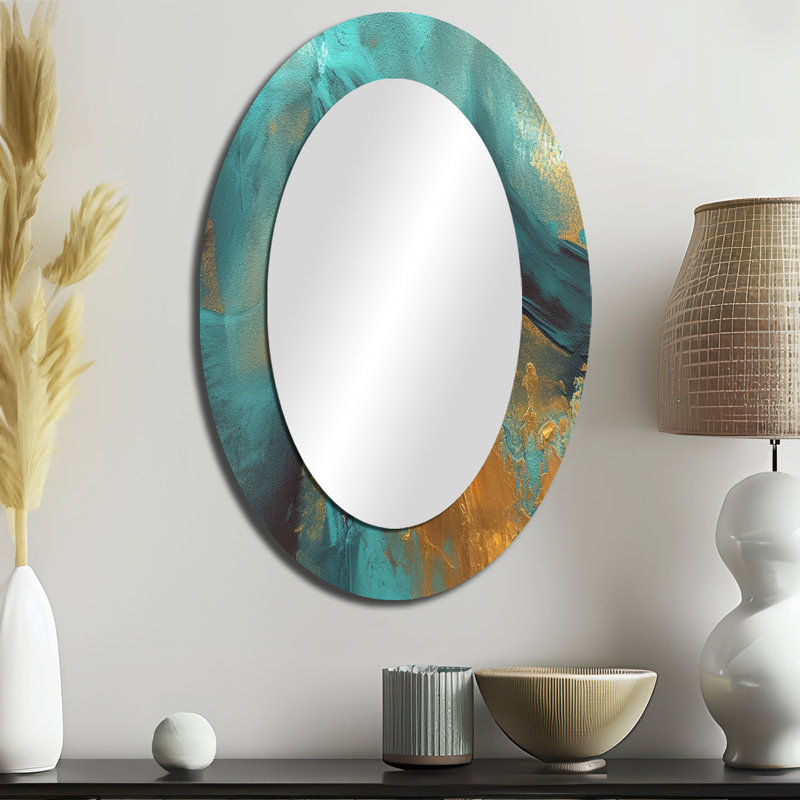 Miroir mural moderne Méditerranée Sunshine II, 36 po x 24 po